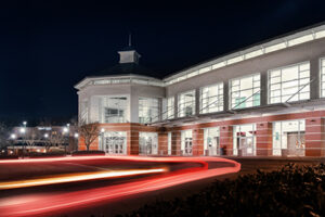 night view of convention center